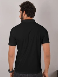 The Unity Style Bold Black Polo T- Shirt - L-40