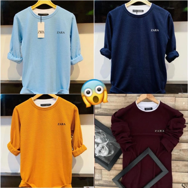 The Unity Style Men's Solid  popcorn T-shirt 4pc combo - M-38