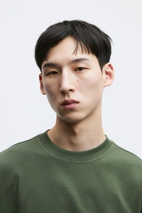 Olive Green Plain Oversized T Shirt For Men - XXL-46