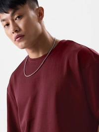 Marron Oversized T Shirt For Men - XL-44