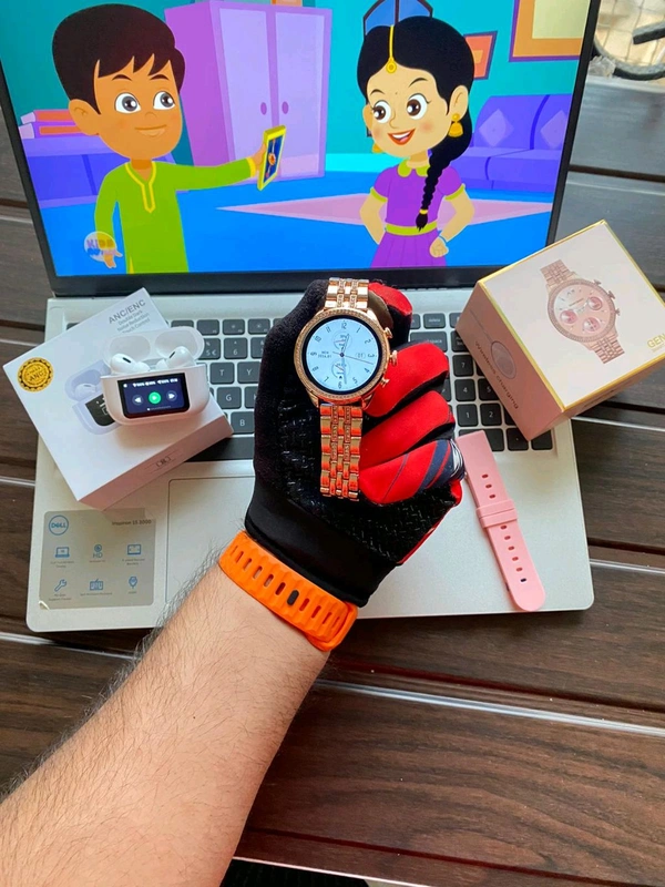 Most Awaited Budget Combo | Fossil Gen 9 Amoled Display Smartwatch And Airpord Pro 2 Digital Best Quality Earphone