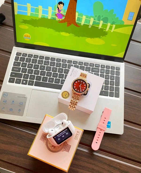 Most Awaited Budget Combo | Fossil Gen 9 Amoled Display Smartwatch And Airpord Pro 2 Digital Best Quality Earphone