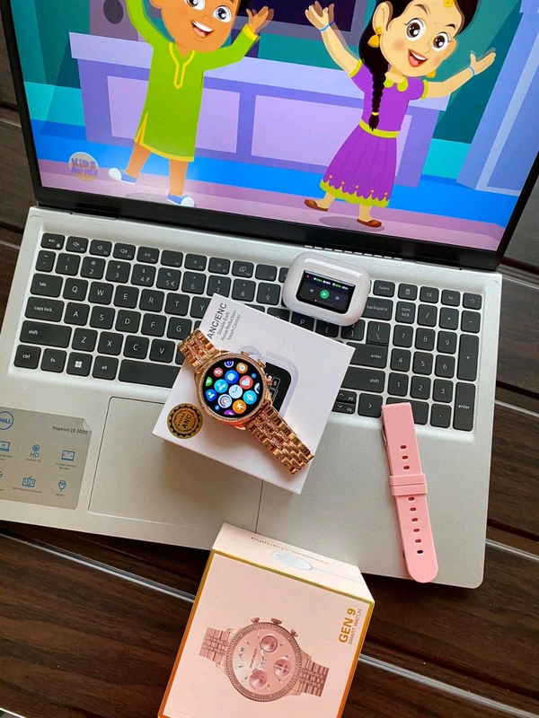 Most Awaited Budget Combo | Fossil Gen 9 Amoled Display Smartwatch And Airpord Pro 2 Digital Best Quality Earphone