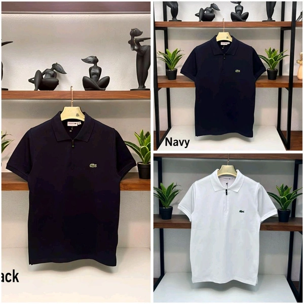 The Unity Style Premium Quality SAP Matty Half Sleeve T-Shirt with Zip Chain - Black, M-38