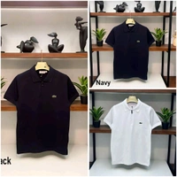 The Unity Style Premium Quality SAP Matty Half Sleeve T-Shirt with Zip Chain - Black, XXL-44