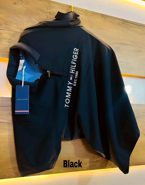 The Unity Style SAP Matty Premium Half Sleeve T-Shirt with Zip Chain - Available in 3 Colors - Black, M-38