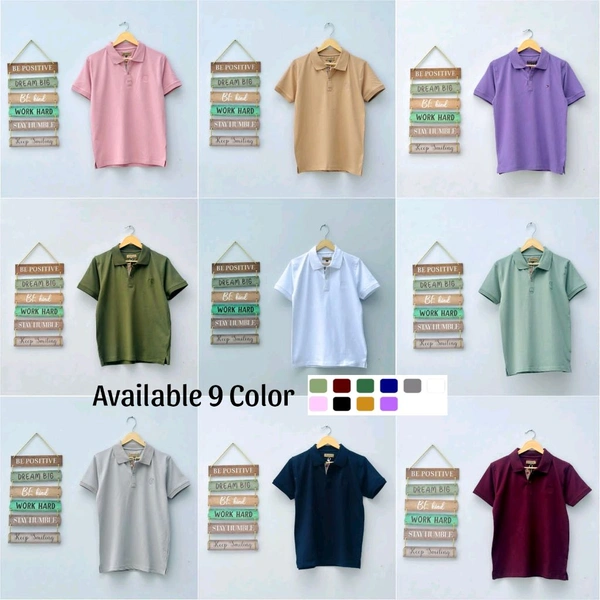 The Unity Style Burberry SAP Matty Premium Half Sleeve T-Shirt with - Available in 9Colors - Light Pink, M-38