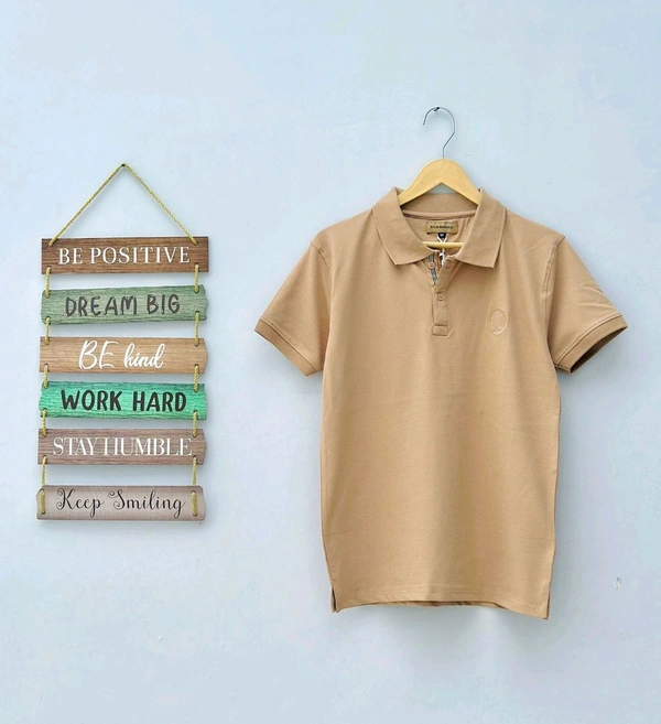 The Unity Style Burberry SAP Matty Premium Half Sleeve T-Shirt with - Available in 9Colors - Beige, XXL-44