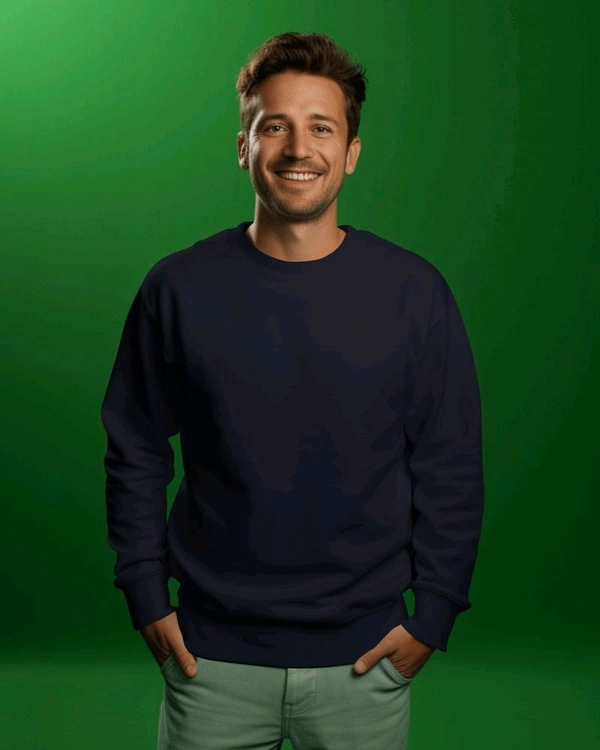 Cozy Winter Sweatshirt Collection - Navy Blue, XL-42