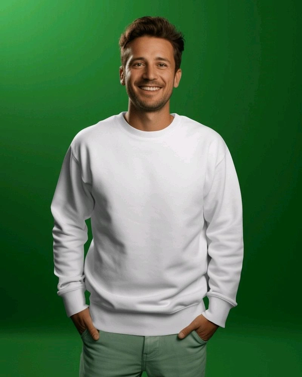 Cozy Winter Sweatshirt Collection - White, L-40