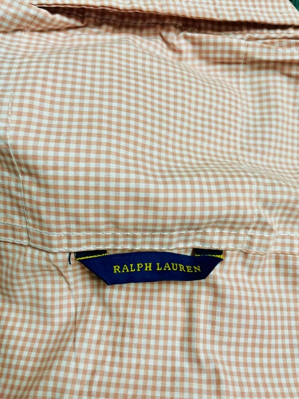 The Unity Style RL POLO Shirt Regular fit Gingham Checkd Formal Shirt - XL-42