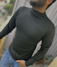 Men’s Premium High Neck Sweater | Winter Wear | Stylish & Comfortable - White, L-40