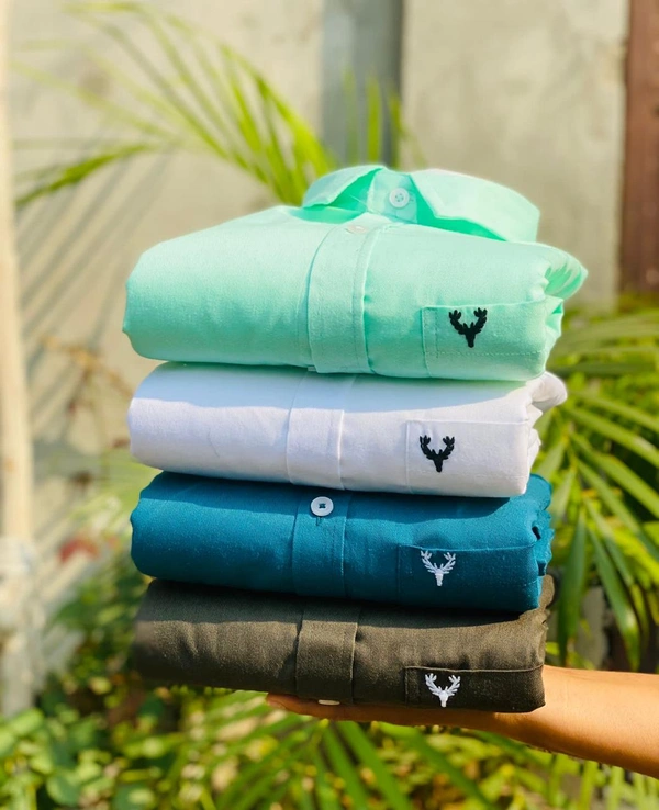 Allen Men's Plain Shirt Combo - Pack of 4 | Premium Cotton | Casual & Formal Wear - L-40