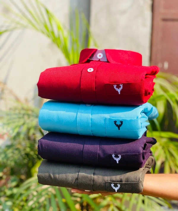 Allen Men's Plain Shirt Combo - Pack of 4 | Premium Cotton | Casual & Formal Wear - L-40