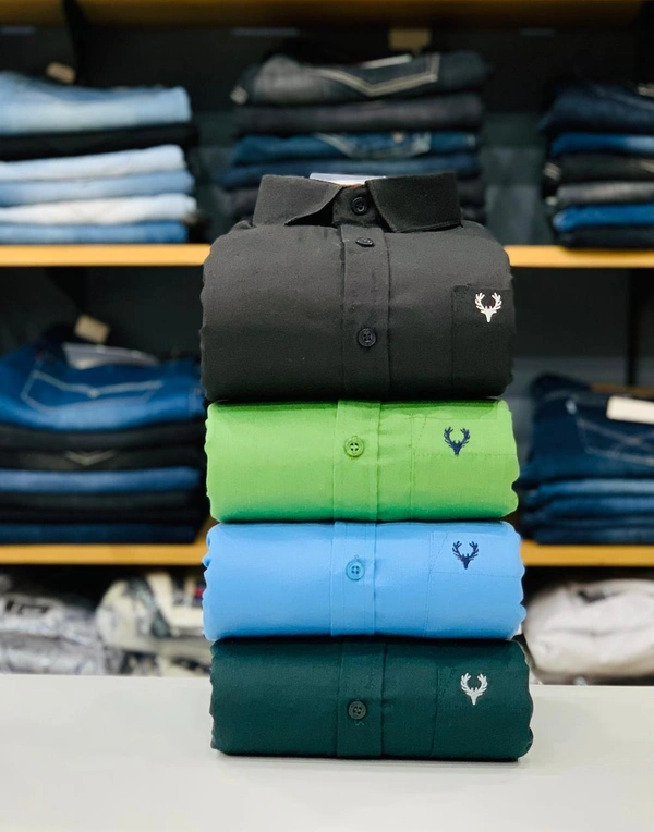 Allen Men's Plain Shirt Combo - Pack of 4 | Premium Cotton | Casual & Formal Wear - XL-42