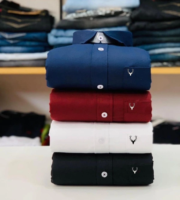 Allen Men's Plain Shirt Combo - Pack of 4 | Premium Cotton | Casual & Formal Wear - XL-42