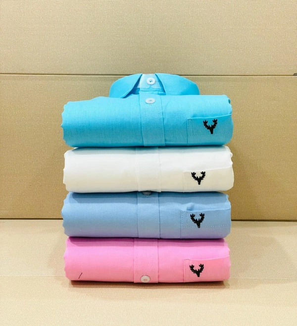 Allen Men's Plain Shirt Combo - Pack of 4 | Premium Cotton | Casual & Formal Wear - L-40
