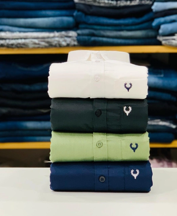 Allen Men's Plain Shirt Combo - Pack of 4 | Premium Cotton | Casual & Formal Wear - L-40