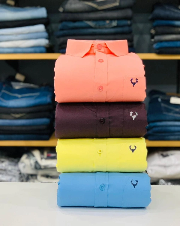 Allen Men's Plain Shirt Combo - Pack of 4 | Premium Cotton | Casual & Formal Wear - L- 40