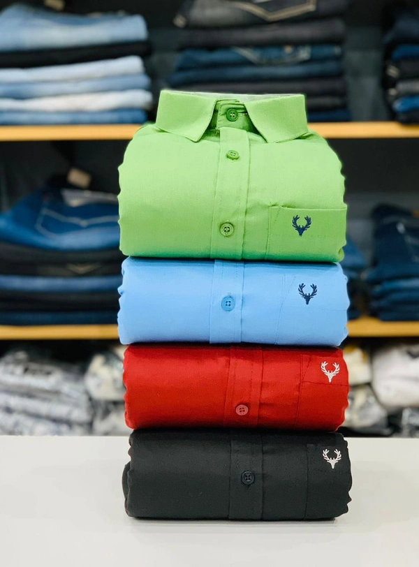 Allen Men's Plain Shirt Combo - Pack of 4 | Premium Cotton | Casual & Formal Wear - M-38