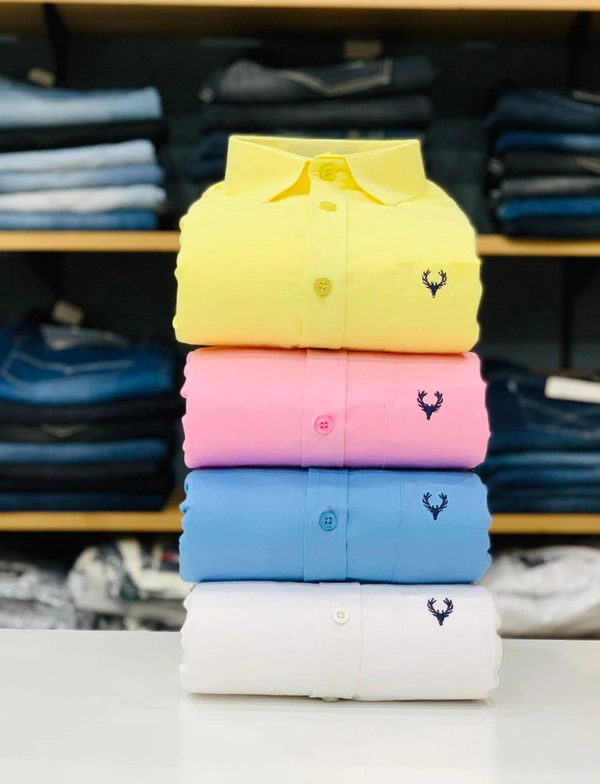 Allen Men's Plain Shirt Combo - Pack of 4 | Premium Cotton | Casual & Formal Wear - XL- 42