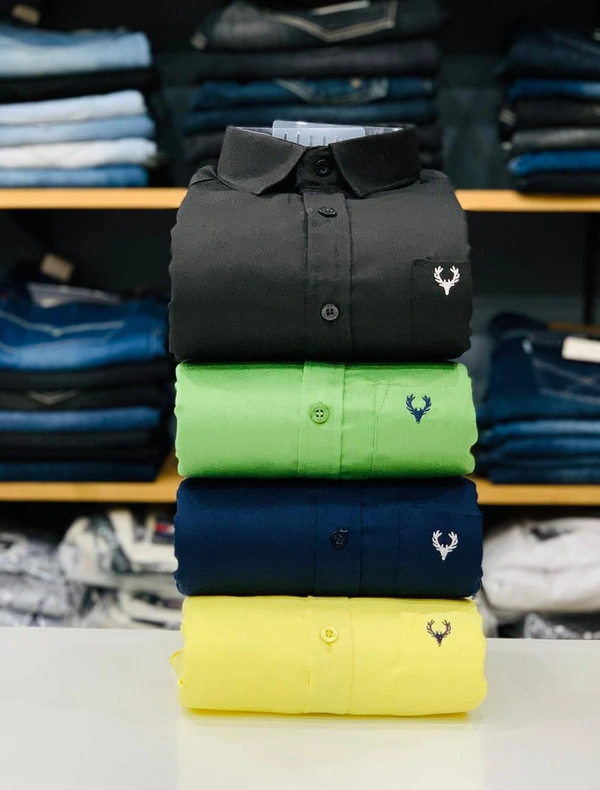 Allen Men's Plain Shirt Combo - Pack of 4 | Premium Cotton | Casual & Formal Wear - XL- 42