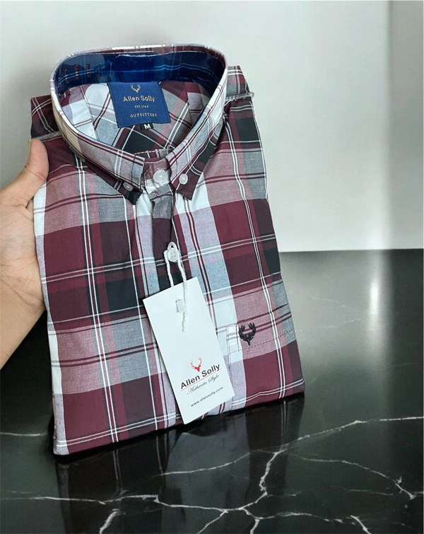 The Unity Style Allen Shirt Regular fit Checkd Formal Shirt - XXL-44