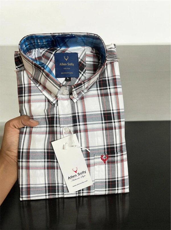 The Unity Style Allen Shirt Regular fit Checkd Formal Shirt - L-40