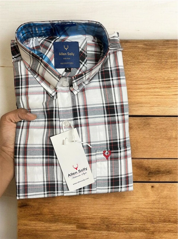 The Unity Style Allen Shirt Regular fit Checkd Formal Shirt - L-40