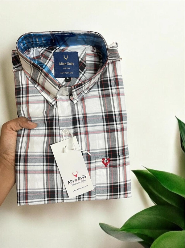 The Unity Style Allen Shirt Regular fit Checkd Formal Shirt - L-40