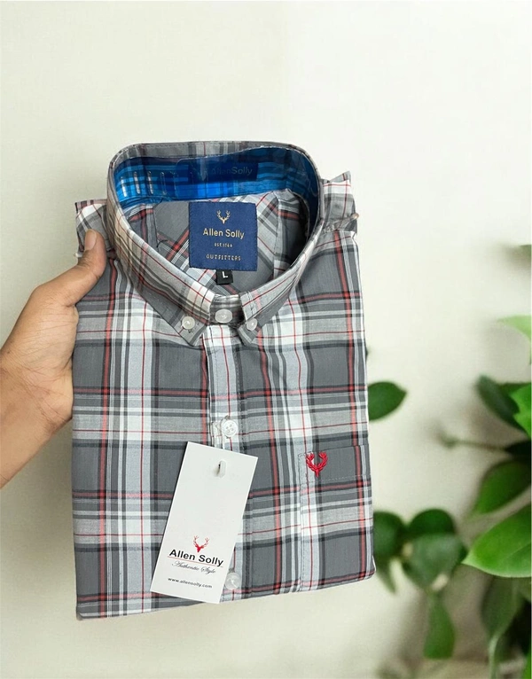 The Unity Style Allen Shirt Regular fit Checkd Formal Shirt - XL-42