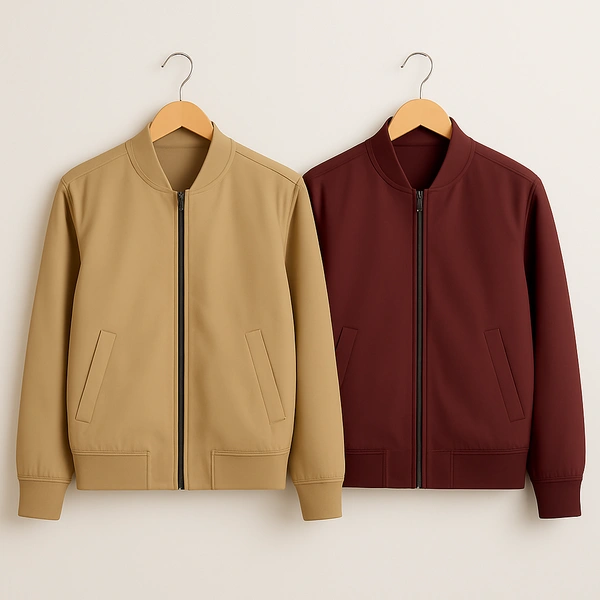 The unity Style All-Season Windcheater Jackets for Men – Stylish | Comfortable | Weather-Proof Pack Of 2 - XL-42