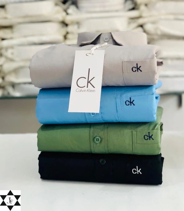 C k Men's Plain Shirt Combo - Pack of 4 | Premium Cotton | Casual & Formal Wear - XXL-44