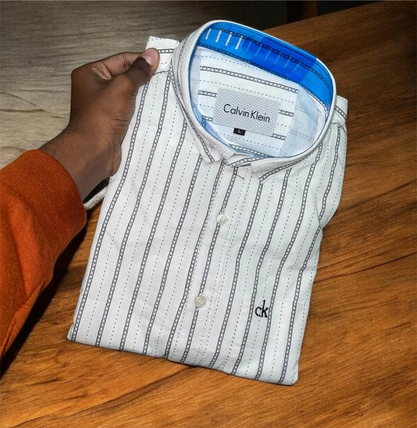 The Unity Style CK Shirt Regular fit printed  Formal Shirt - XL-42