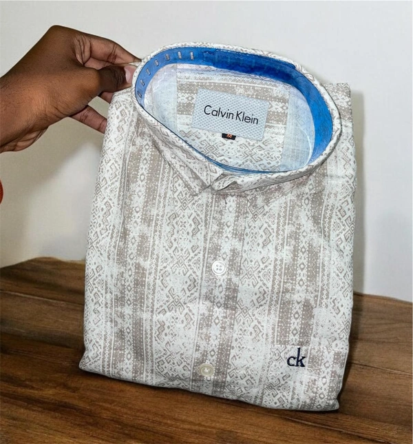 The Unity Style CK Shirt Regular fit printed  Formal Shirt - L-40
