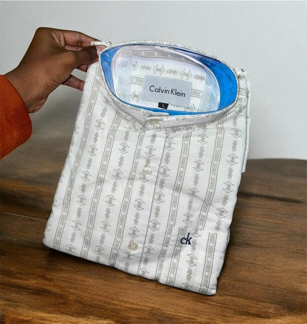 The Unity Style CK Shirt Regular fit printed  Formal Shirt - S-36