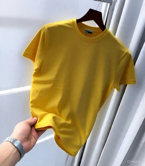 Classic Solid Cotton Regular T-Shirt