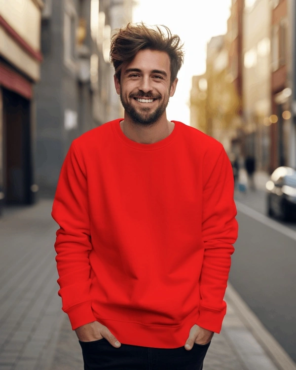 Cozy Winter Sweatshirt Collection - Red, XXL-44