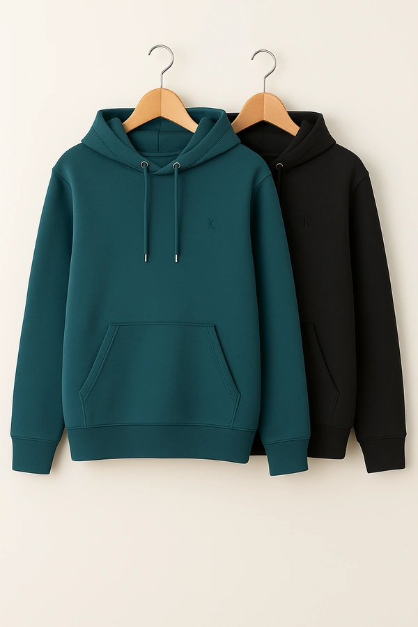 The Unity Style Cozy- Zaara Premium Winter Hoodie Collection for Pack Of 2 Men & Women | Classic Fleece Hoodies - L-40