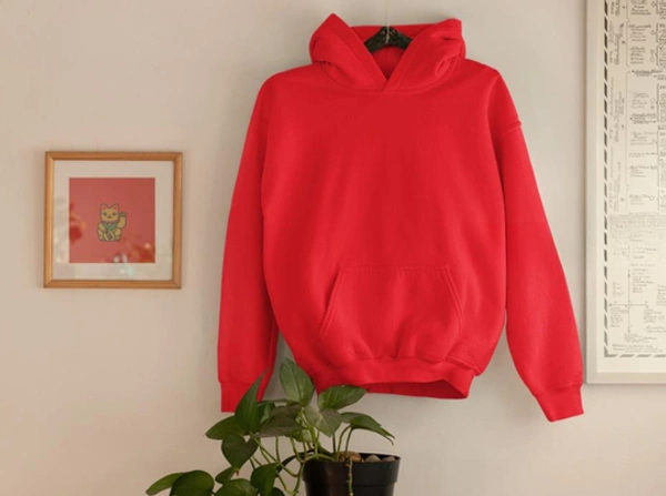 Cozy zaraa Winter Classic Hoodie Collection - Red, L-40
