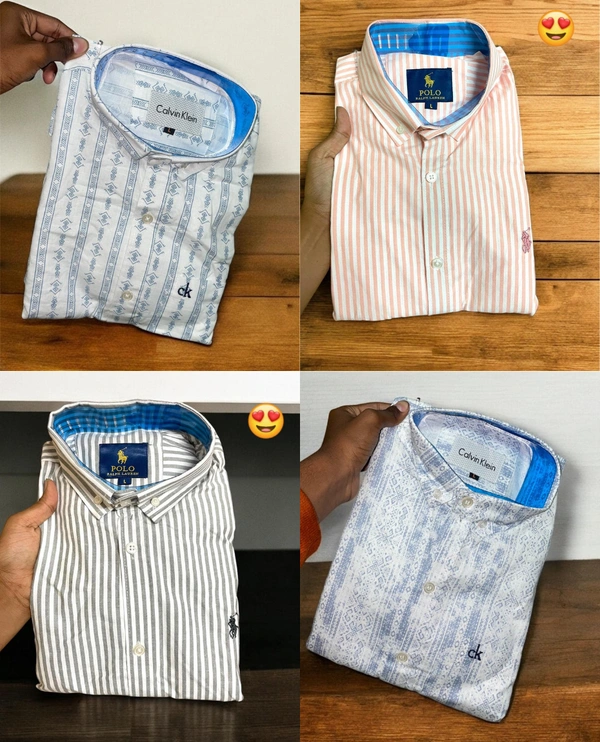 The Unity Style Full Sleeve Branded Shirts for Men � Soft Cotton | Party & Office Wear (Pack of 4) - XL-42