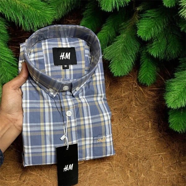 The Unity Style H M Shirt Regular fit Checkd Formal Shirt - S-36