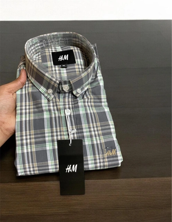 The Unity Style H M Shirt Regular fit Checkd Formal Shirt - S-36