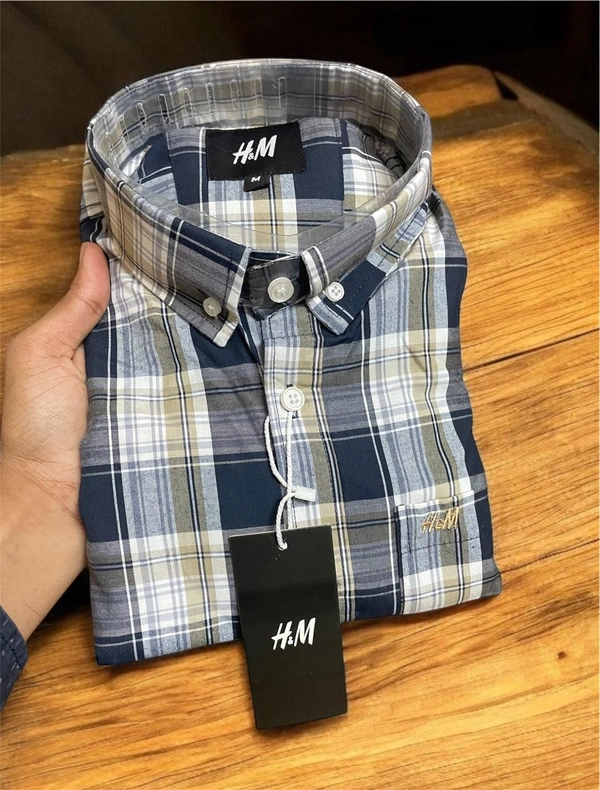 The Unity Style H M Shirt Regular fit Checkd Formal Shirt - M-38