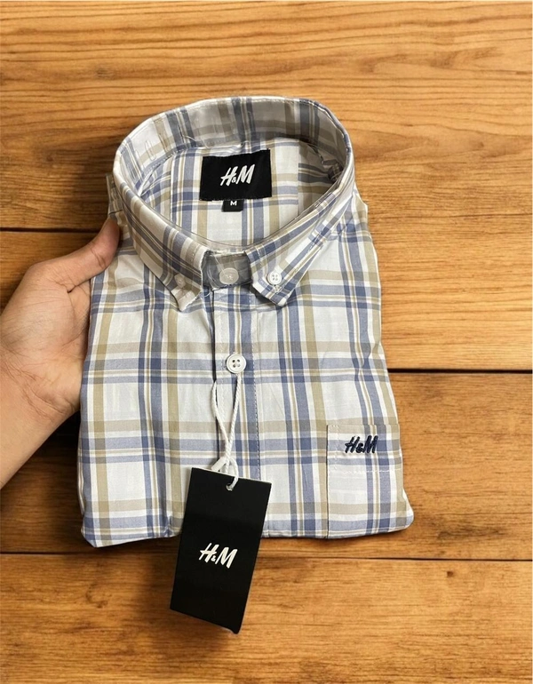 The Unity Style H M Shirt Regular fit Checkd Formal Shirt - XL-42