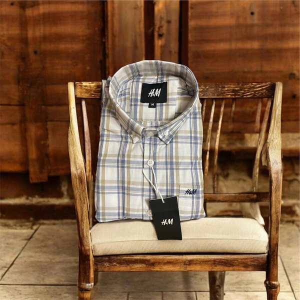 The Unity Style H M Shirt Regular fit Checkd Formal Shirt - XL-42