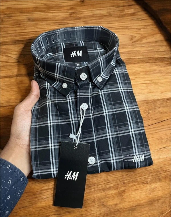 The Unity Style H M Shirt Regular fit Checkd Formal Shirt - M-38