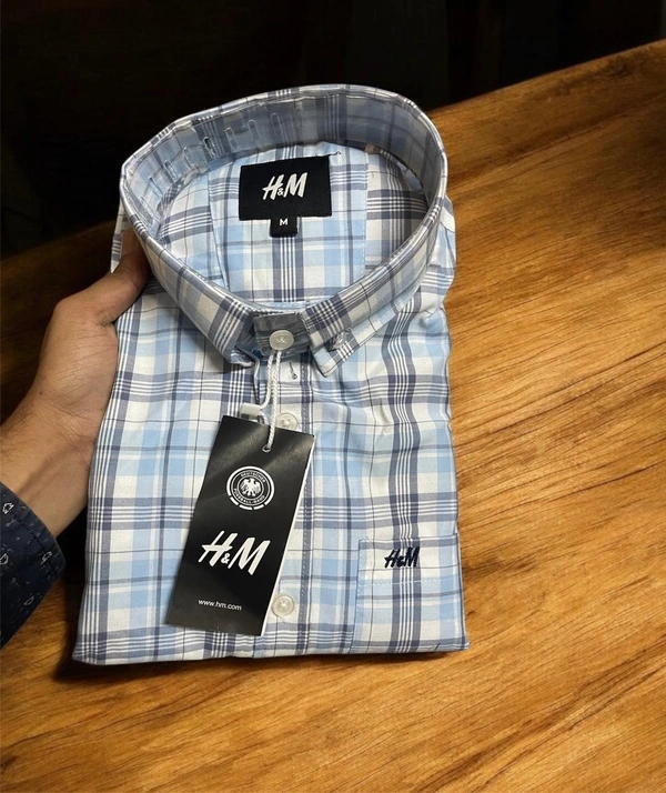 The Unity Style H M Shirt Regular fit Checkd Formal Shirt - M-38