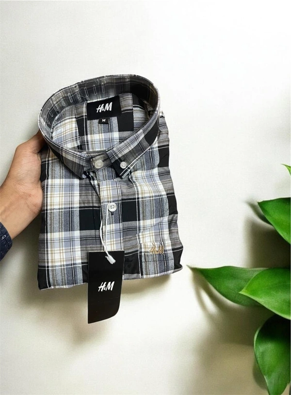 The Unity Style H M Shirt Regular fit Checkd Formal Shirt - S-36