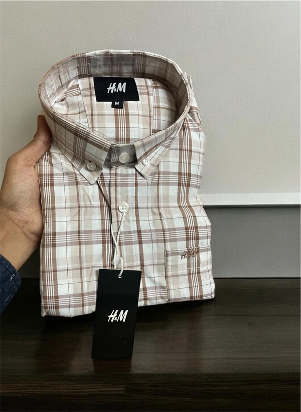 The Unity Style H M Shirt Regular fit Checkd Formal Shirt - M-38
